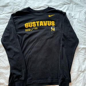 Nike Black Long Sleeve Gustavus Shirt Small